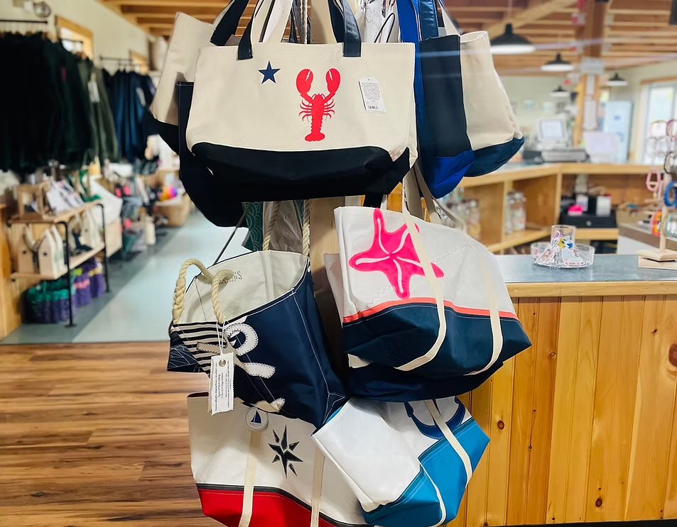Inside the Round Top gift shop, stocked with Maine-made goods